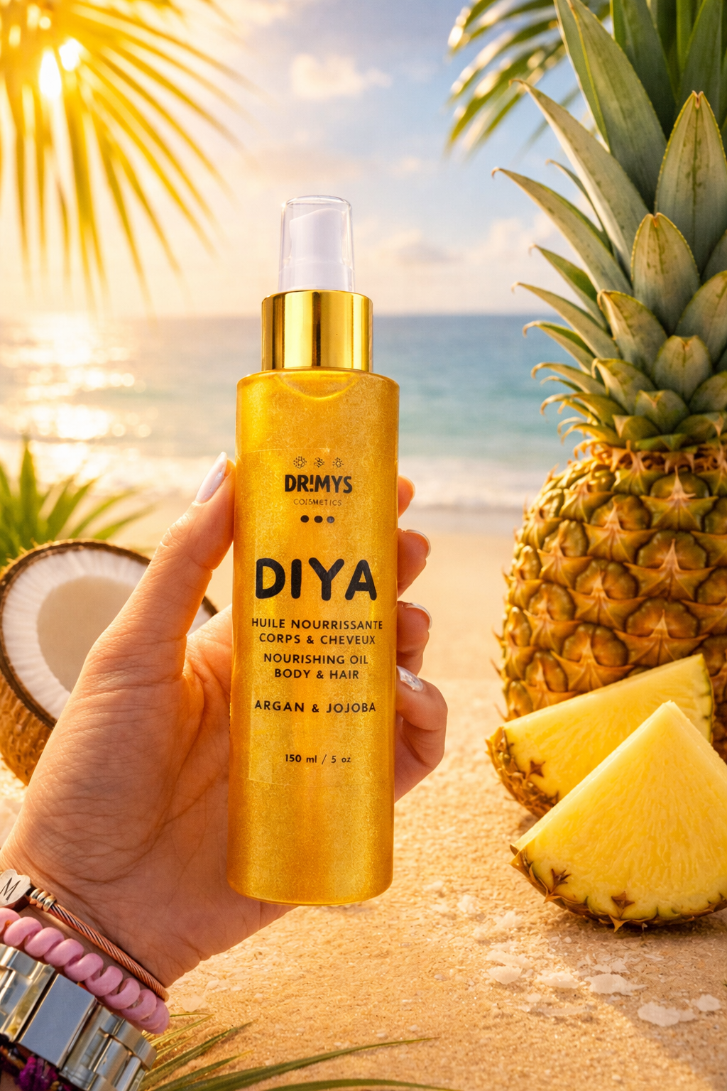 DIYA - Huile sèche scintillante - DRIMYS Cosmetics
