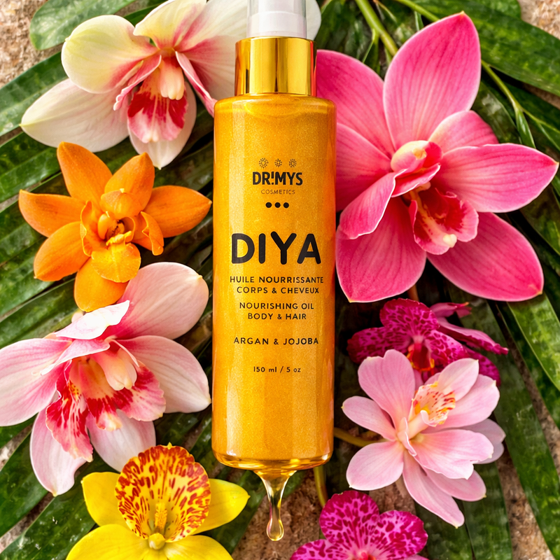 DIYA - Huile sèche scintillante - DRIMYS Cosmetics